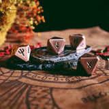 Green Glyphs Runic Dice