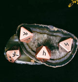 Green Glyphs Runic Dice