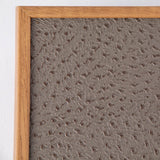 Ostrich Grey Leatherette Backgammon Set