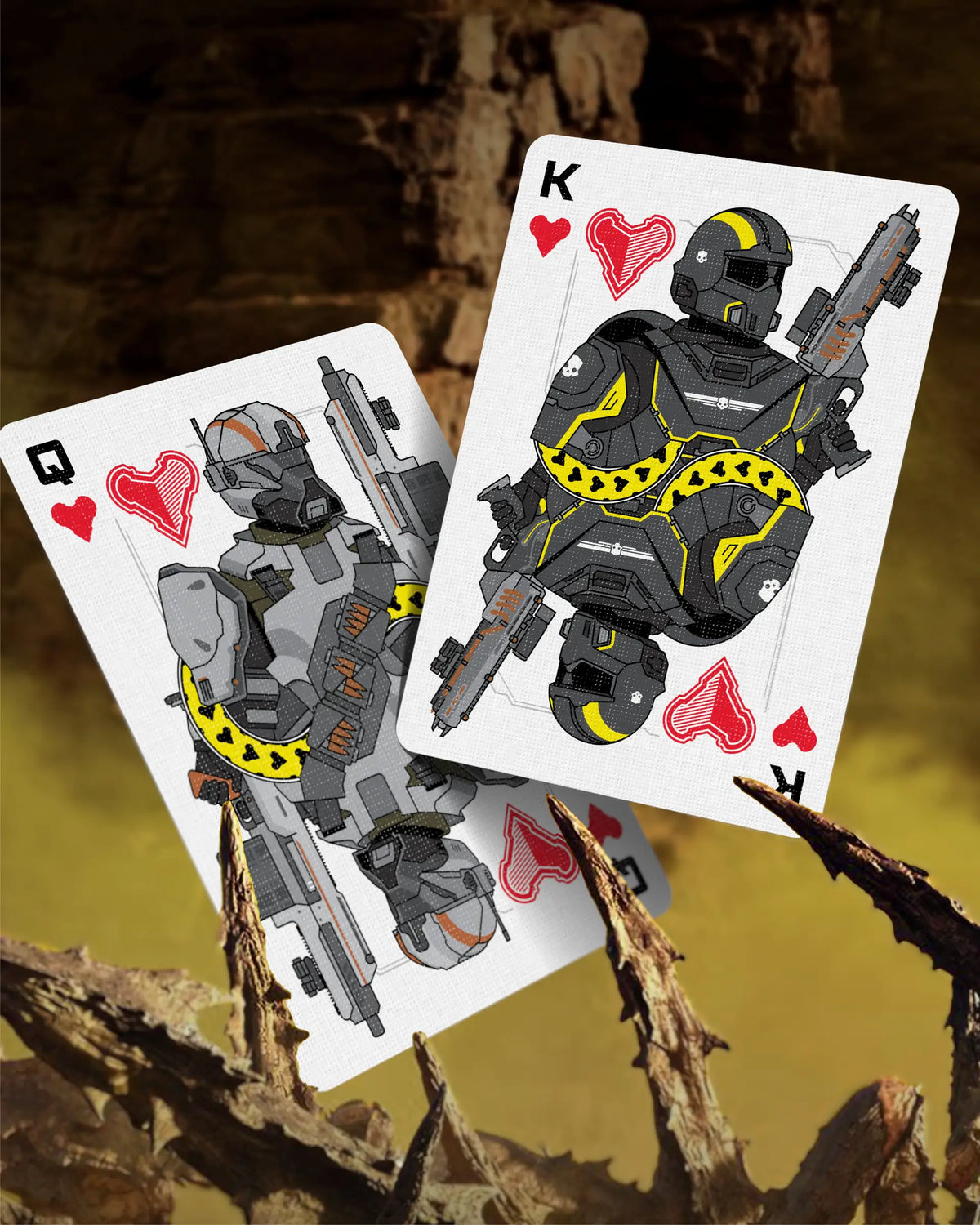 Helldivers 2 Playing Cards: Diving Yellow