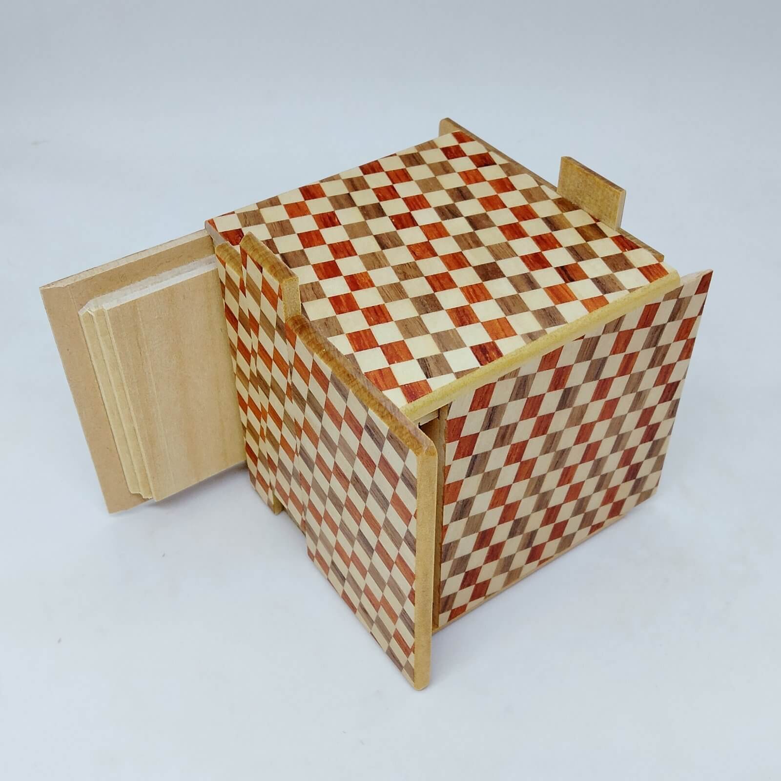 Ichimatsu Yosegi Cube Puzzle Box