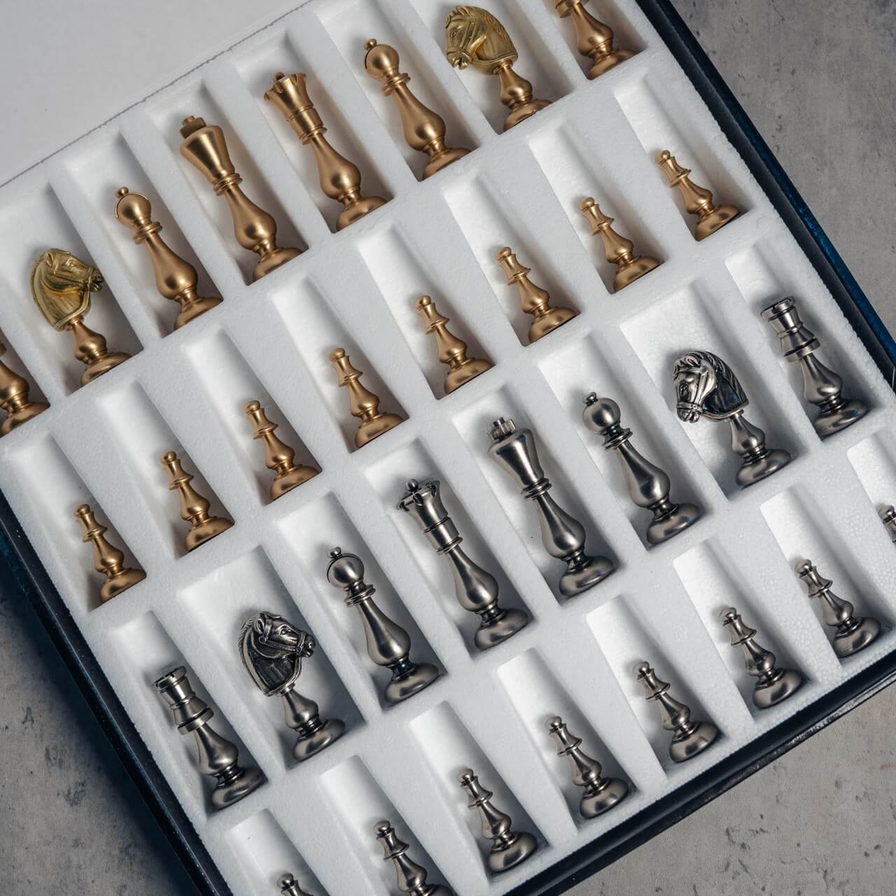 Brass Oriental Chess Pieces