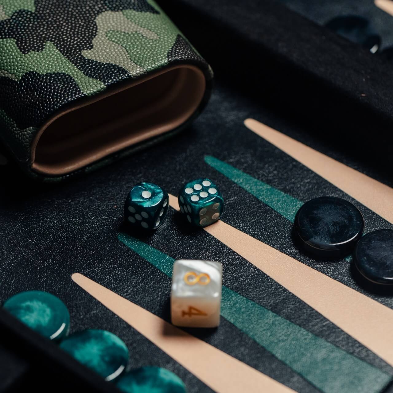 Camo Backgammon Carry Case