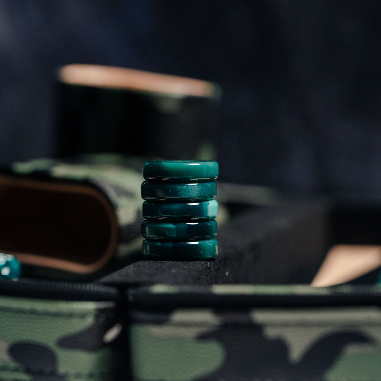 Camo Backgammon Carry Case