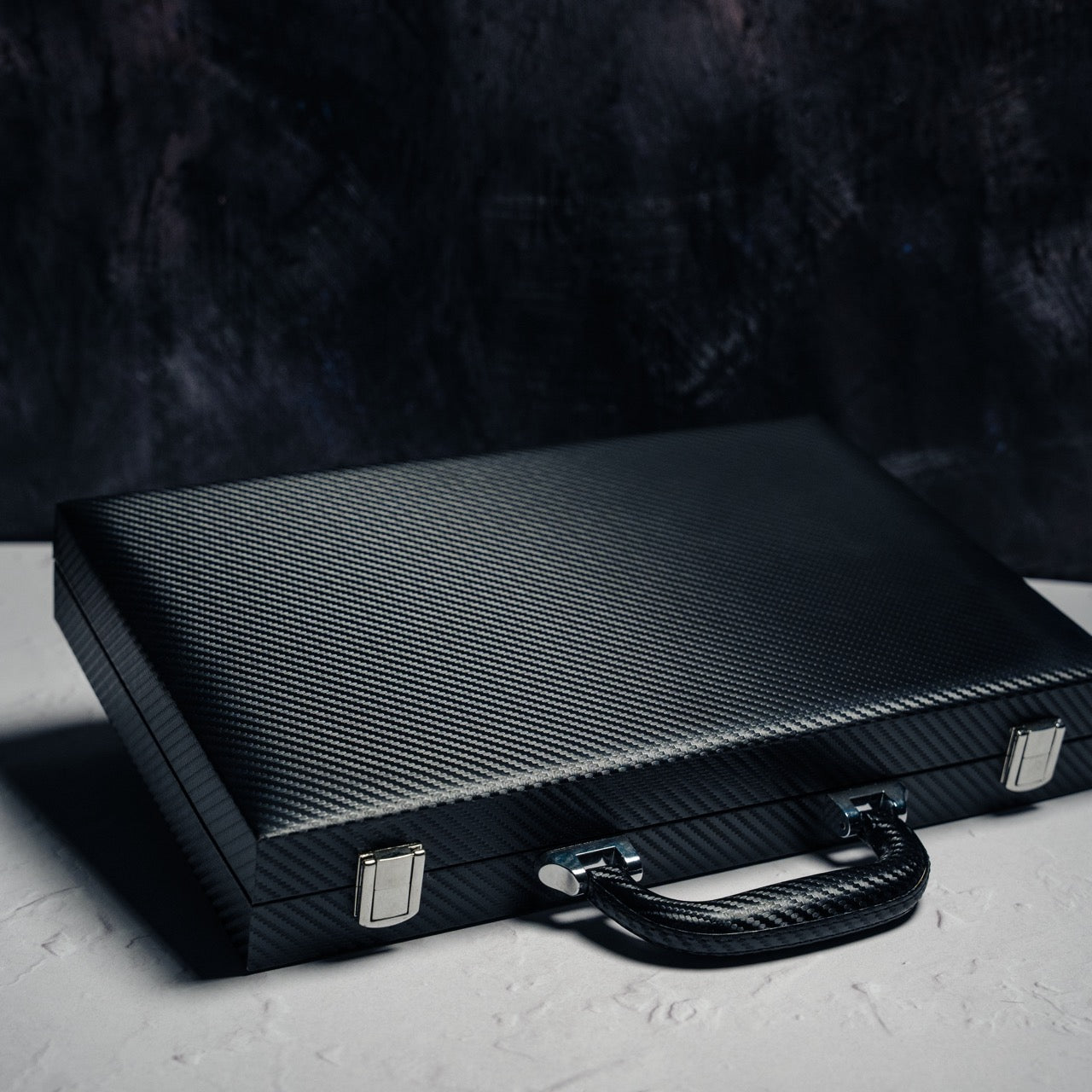 Carbon Finish Backgammon Briefcase
