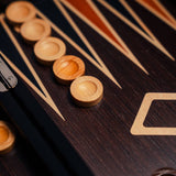 Maple & Walnut Carved Backgammon Case