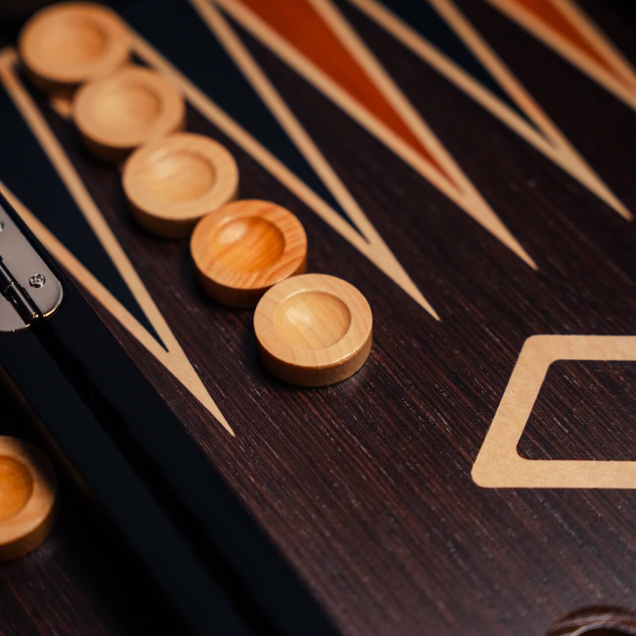 Maple & Walnut Carved Backgammon Case