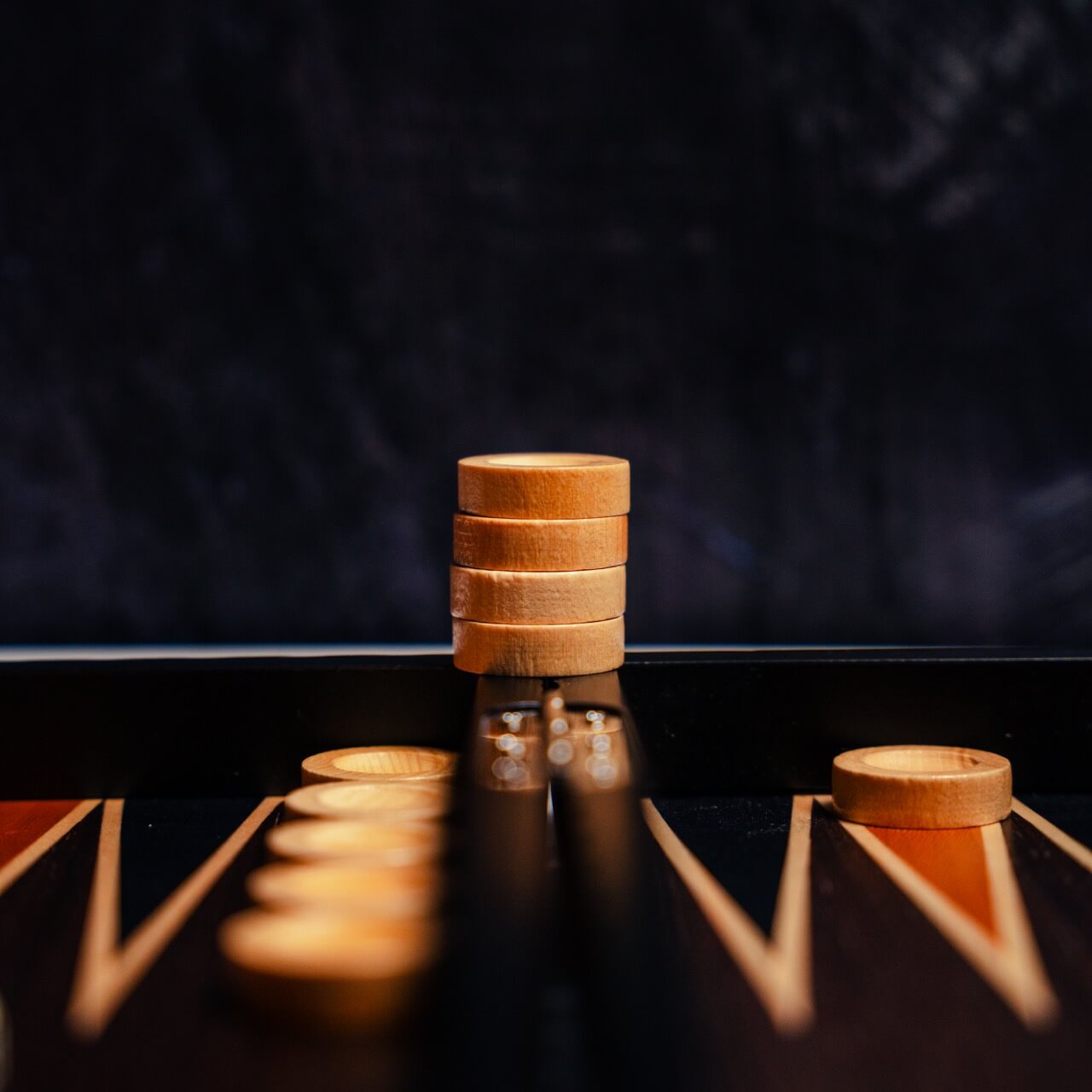Maple & Walnut Carved Backgammon Case