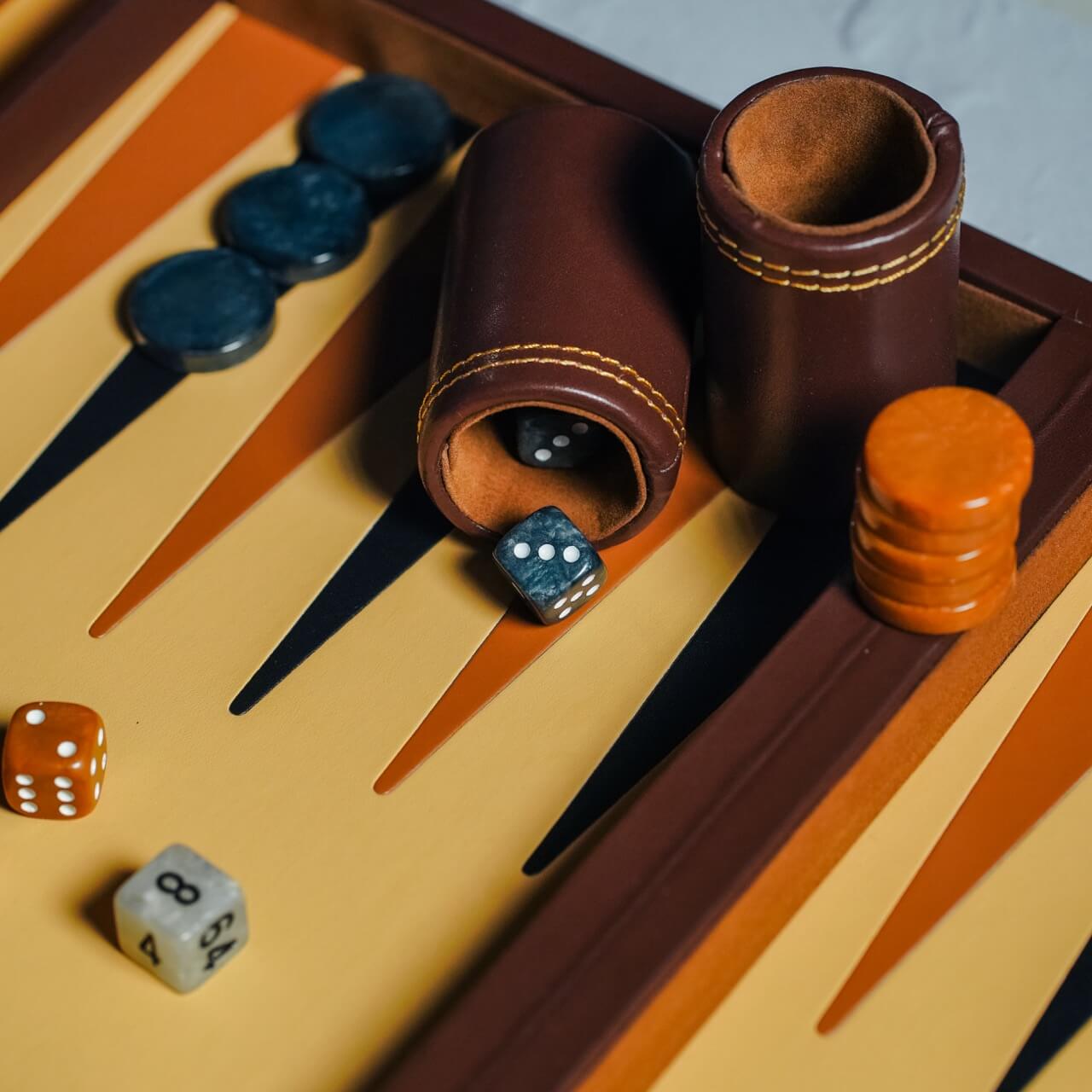Leatherette Backgammon Case