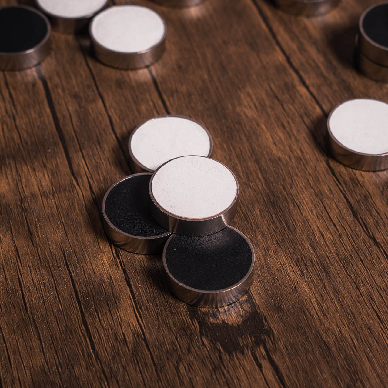 Aluminium & Leatherette Checkers