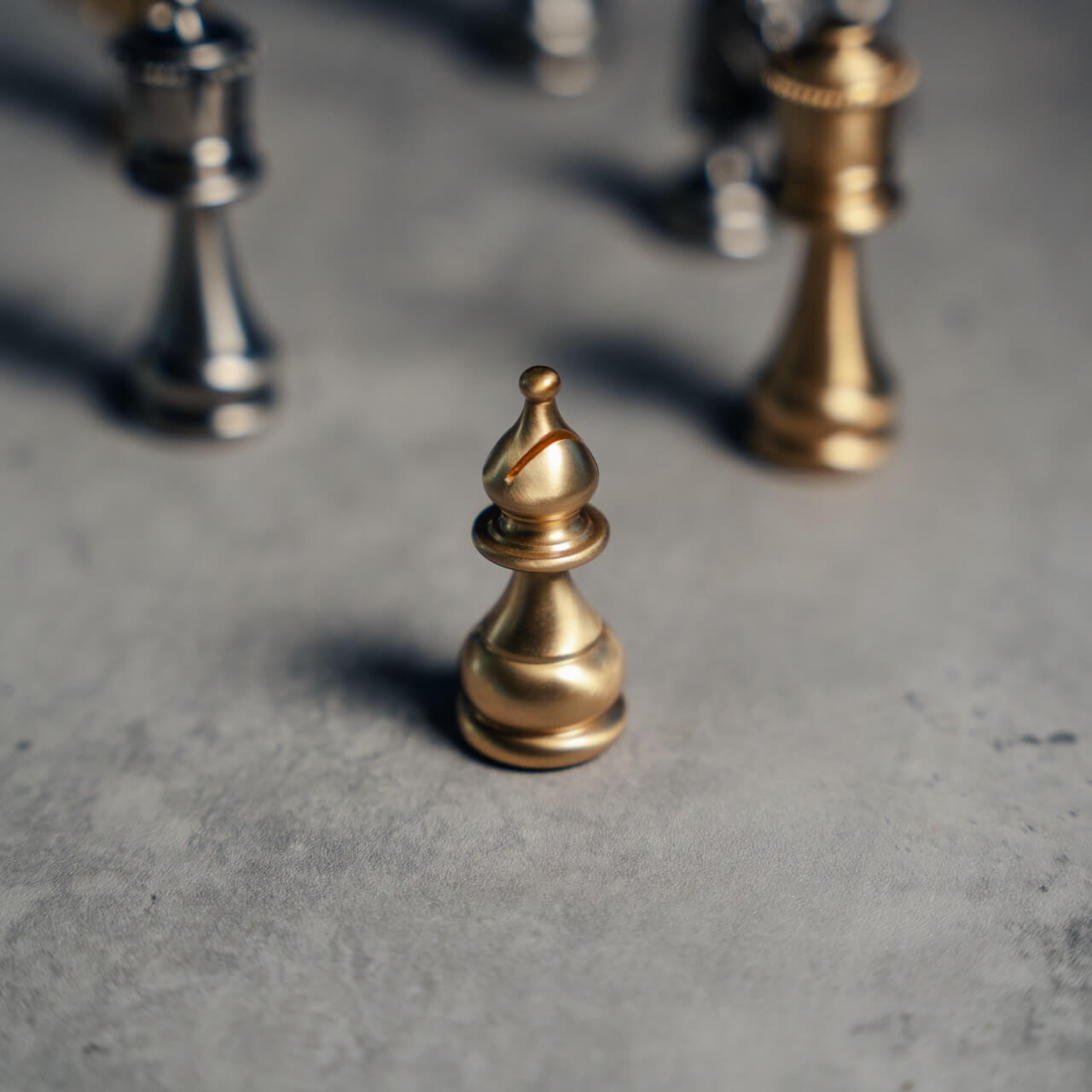 Brass Persian Chess Pieces