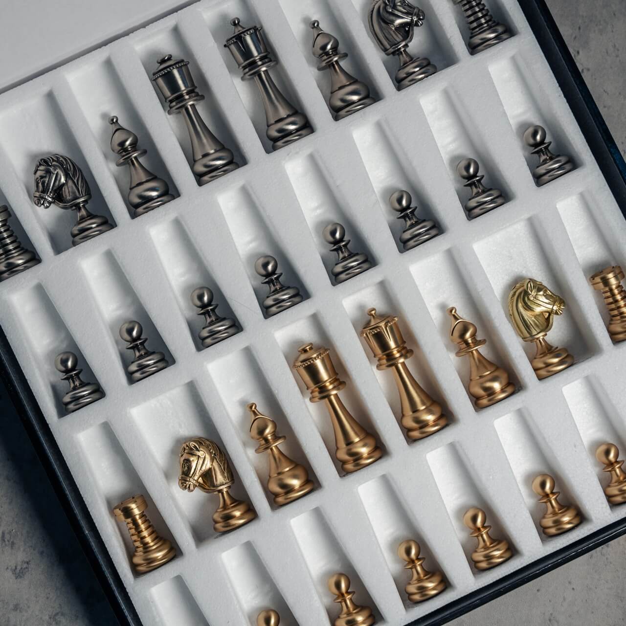 Brass Persian Chess Pieces