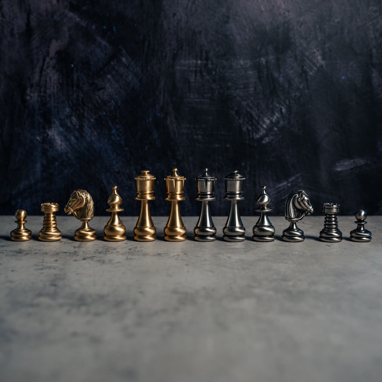 Brass Persian Chess Pieces