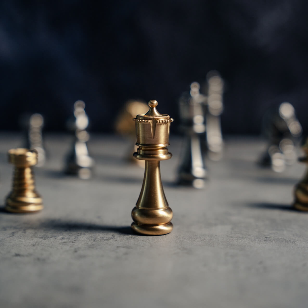 Brass Persian Chess Pieces