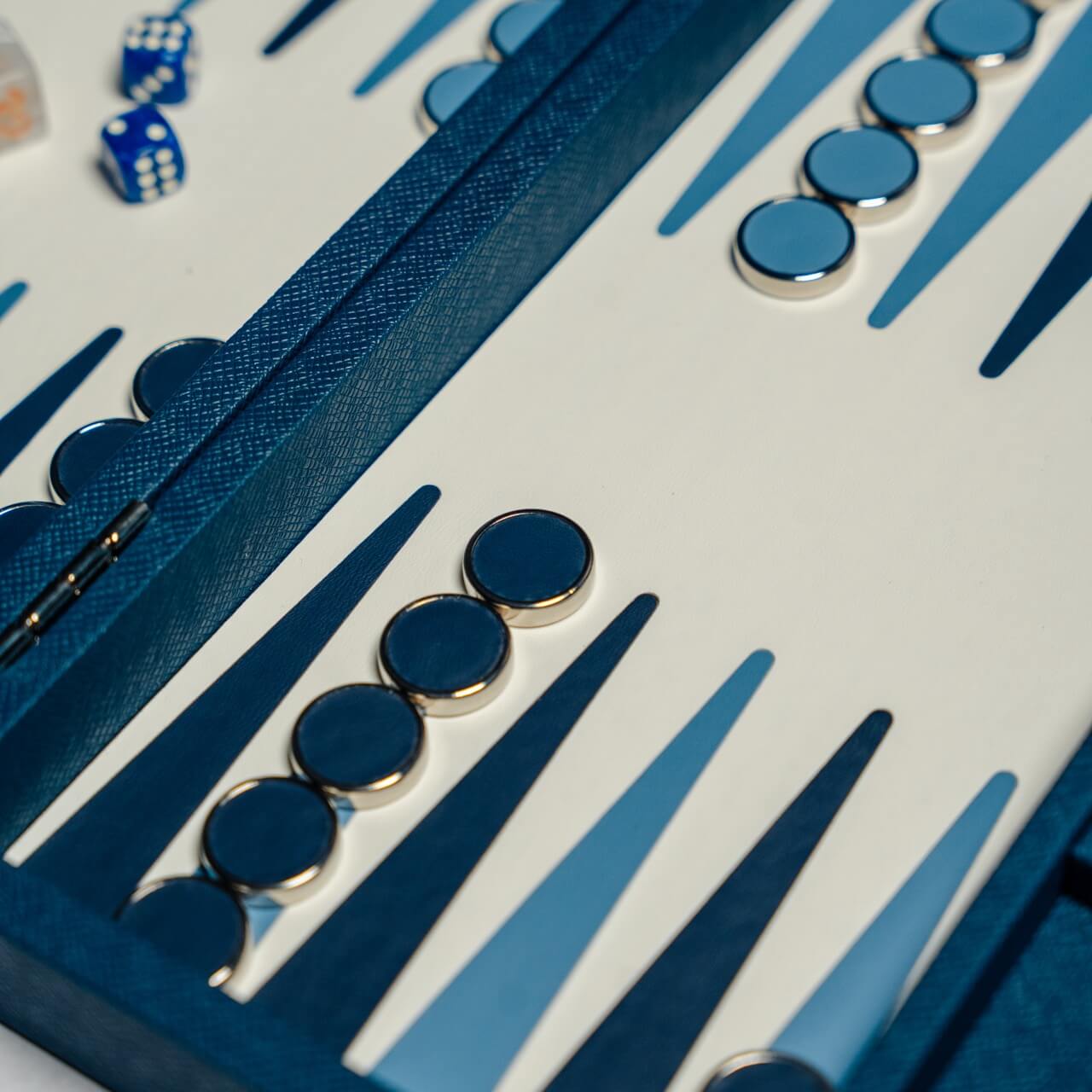 Deluxe Folding Leatherette Backgammon Case