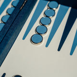 Deluxe Folding Leatherette Backgammon Case
