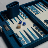 Deluxe Folding Leatherette Backgammon Case