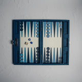 Deluxe Folding Leatherette Backgammon Case