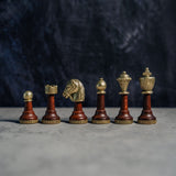 Metal & Beech Wood Classic Chess Pieces