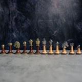 Metal & Beech Wood Classic Chess Pieces