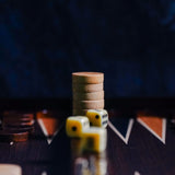 Walnut Briar Backgammon Set