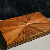 Walnut Briar Backgammon Set