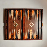 Walnut Briar Backgammon Set