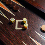 Walnut Briar Backgammon Set