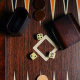 Walnut Briar Backgammon Set
