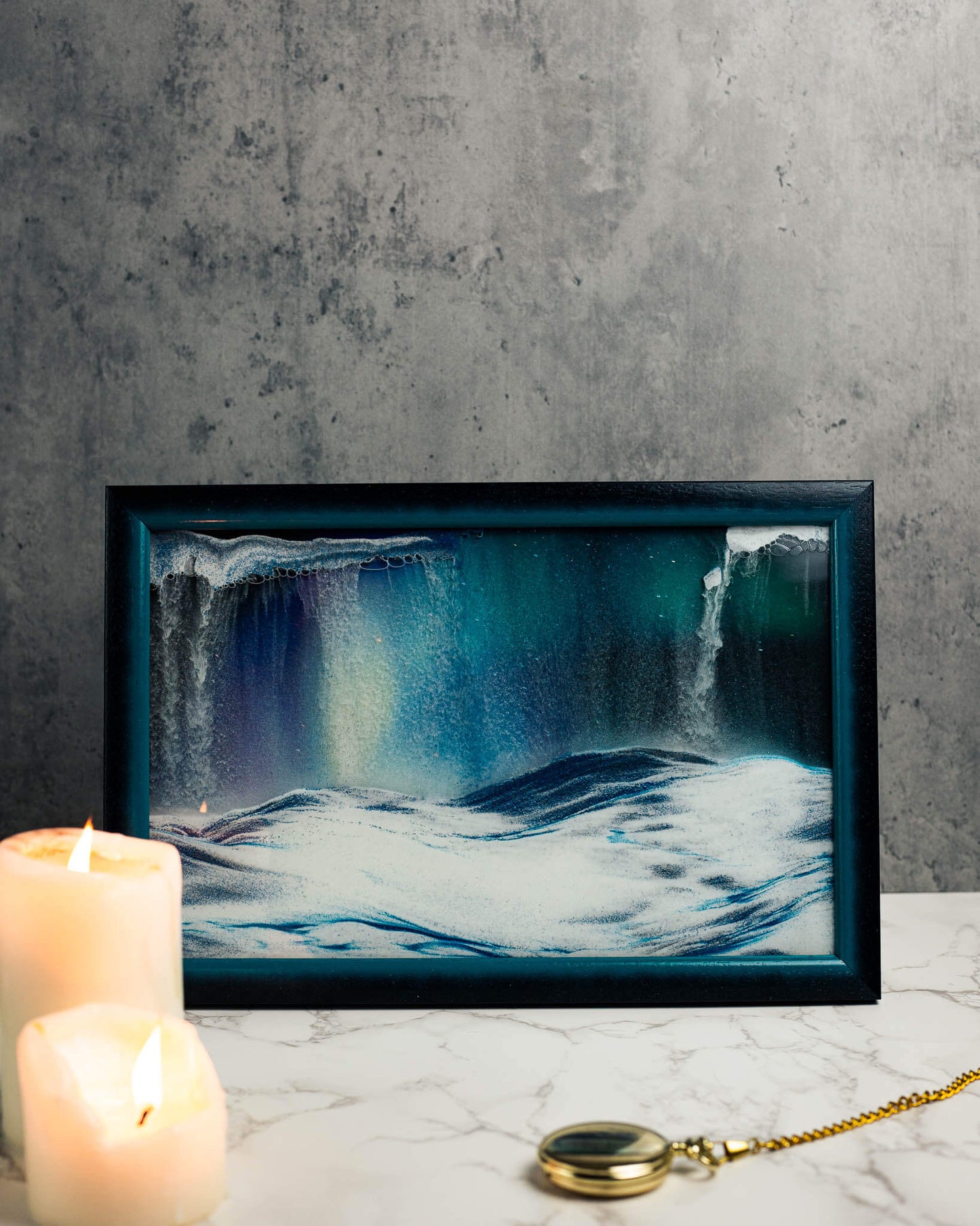 Aurora Borealis Sand Sculpture