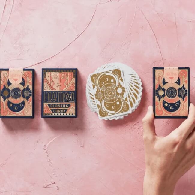 Lady Moon Playing Cards