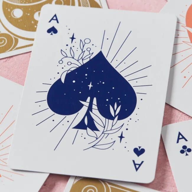 Lady Moon Playing Cards
