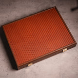 Knitted Leather Mahjong Set