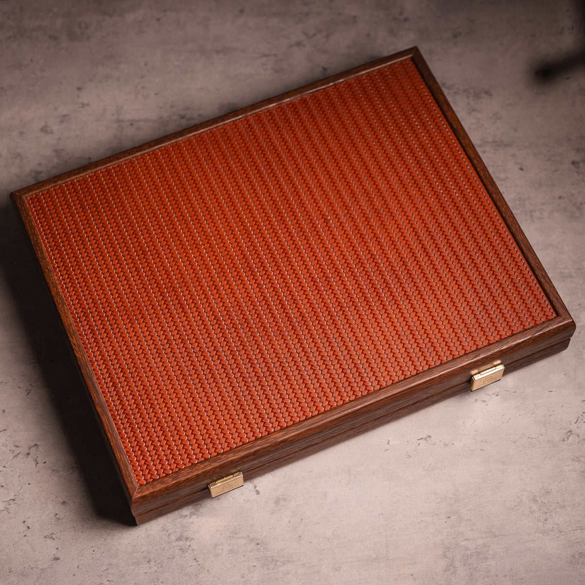 Knitted Leather Mahjong Set