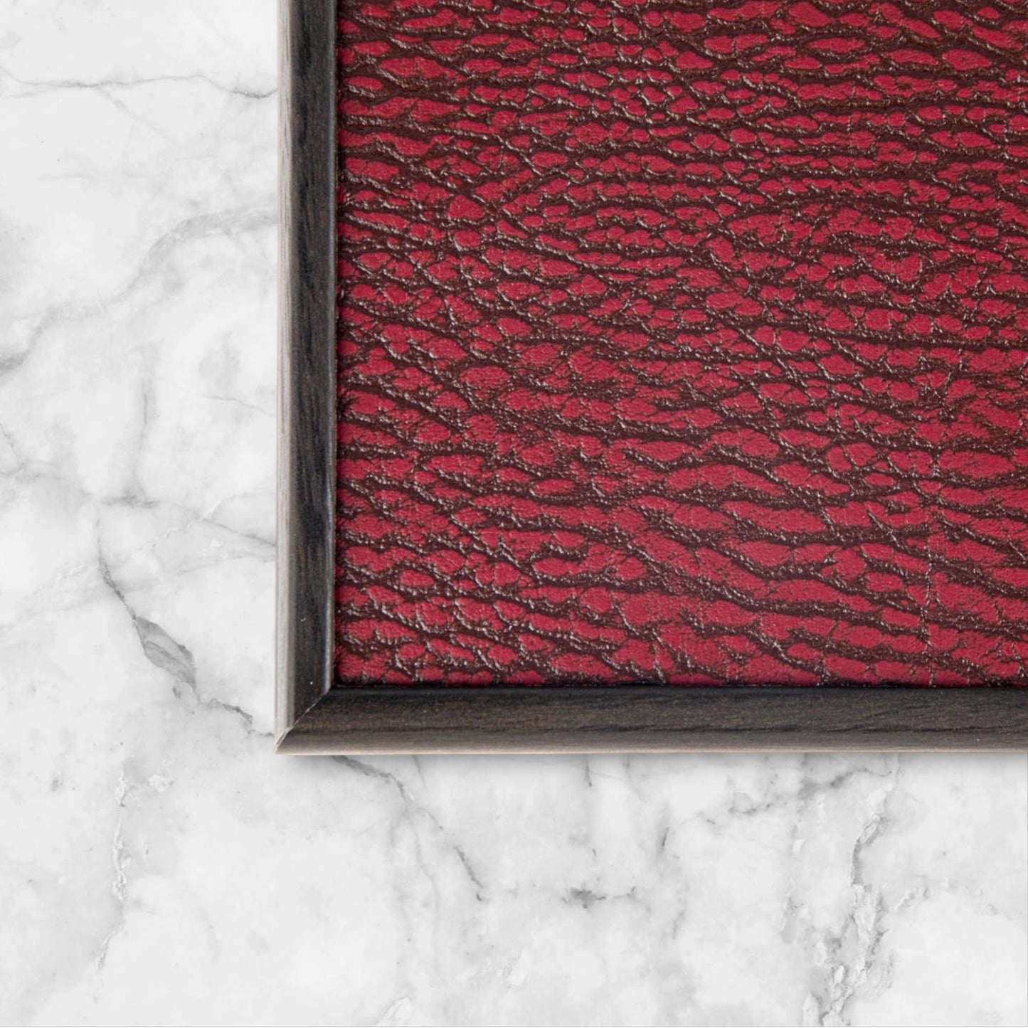 Burgundy Leatherette Backgammon Set
