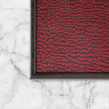 Burgundy Leatherette Backgammon Set
