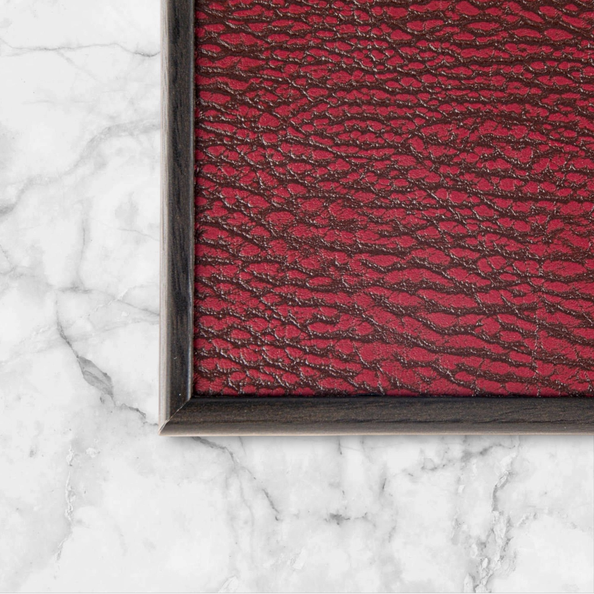 Burgundy Leatherette Backgammon Set