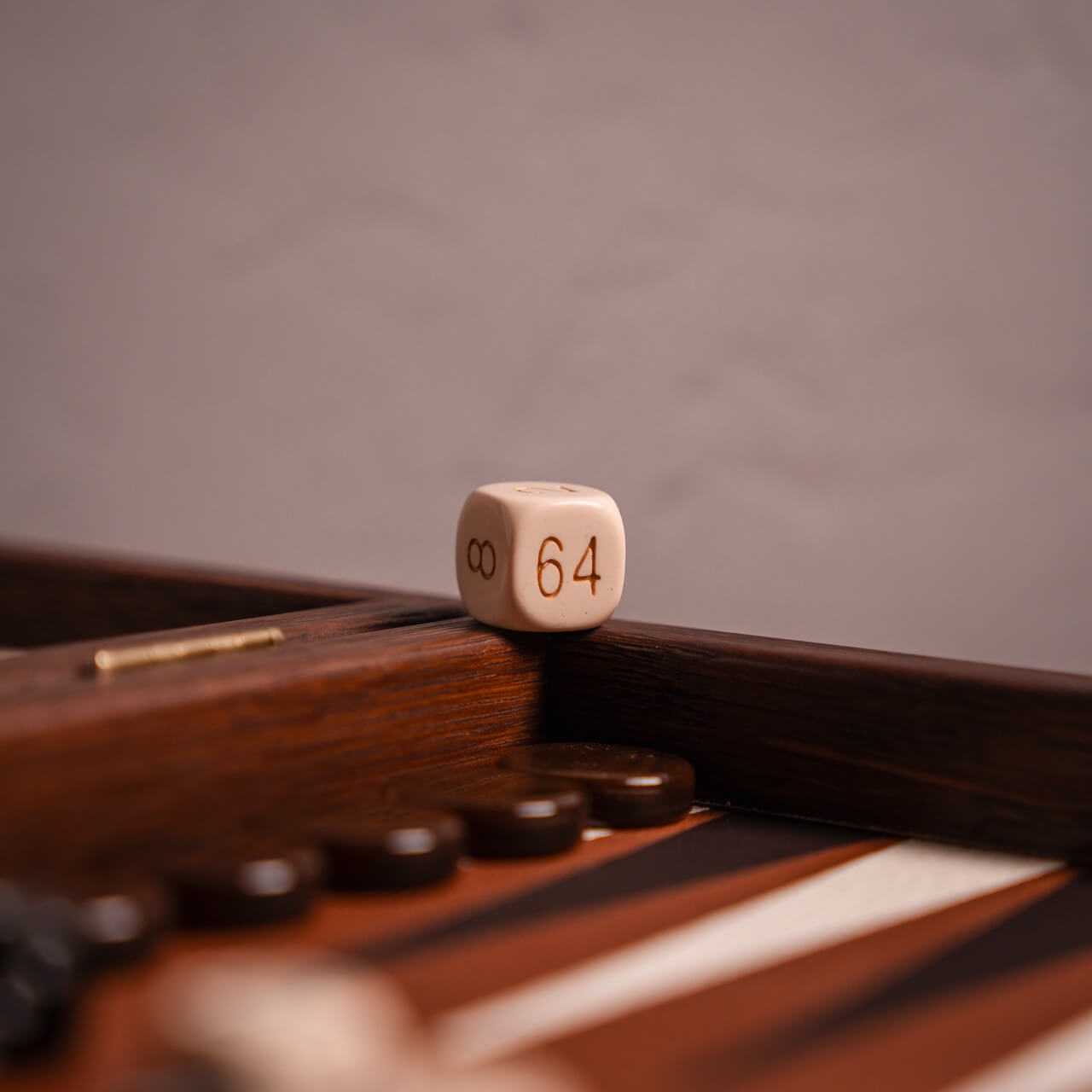 Caramel Brown Leatherette Backgammon Set