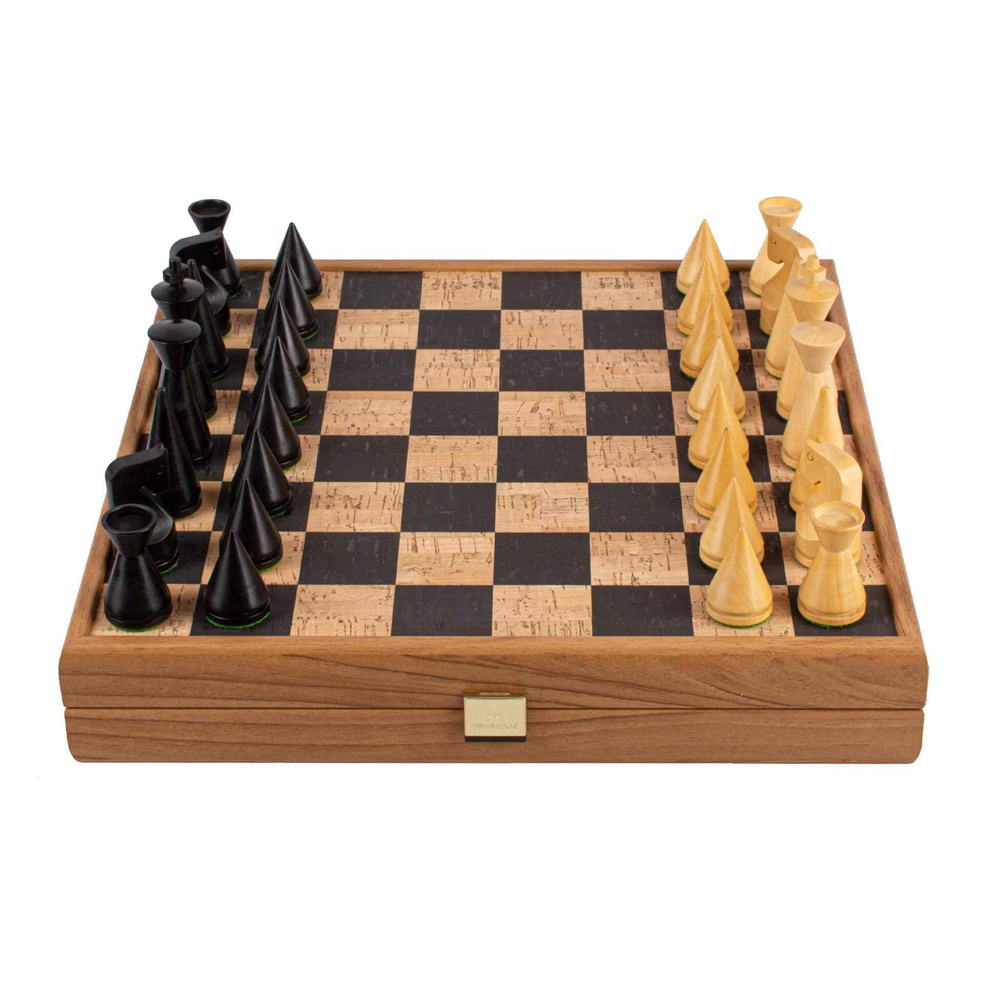Modern Cork Chess Set