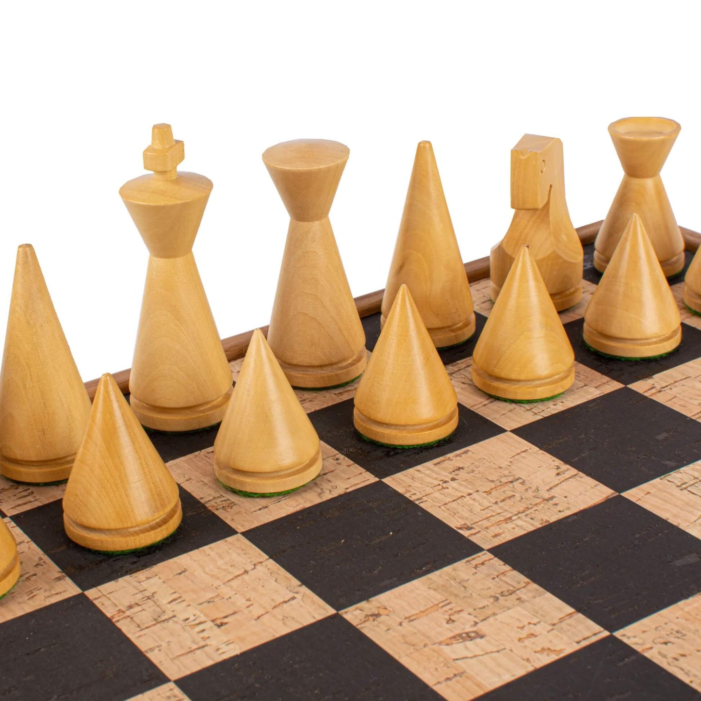 Modern Cork Chess Set