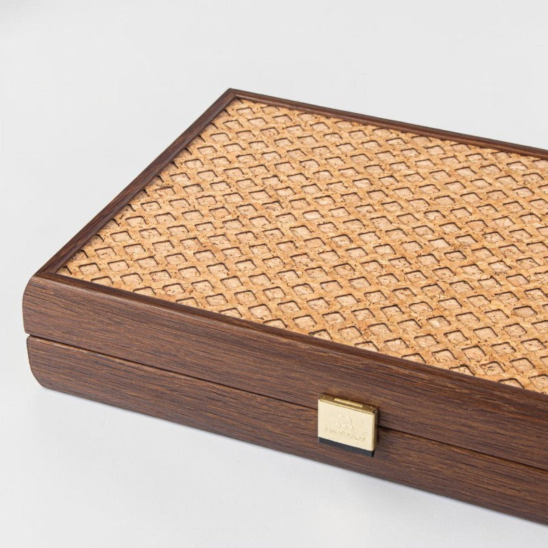 Cube Cork Backgammon Set
