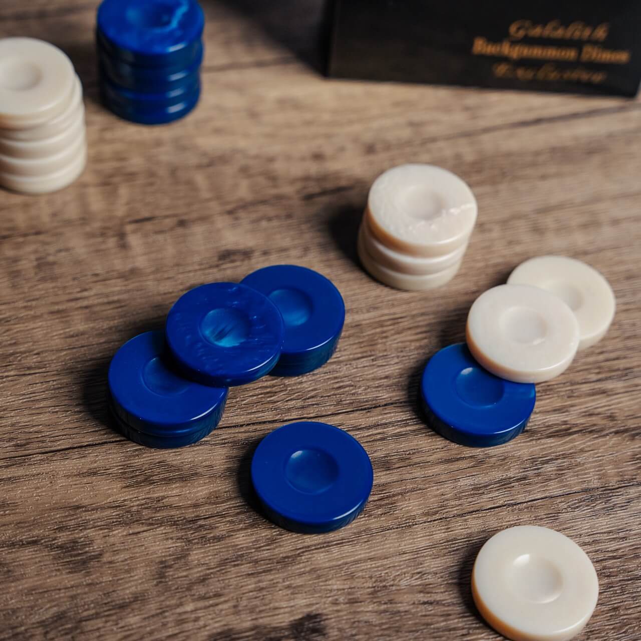 Galalith Backgammon Stones