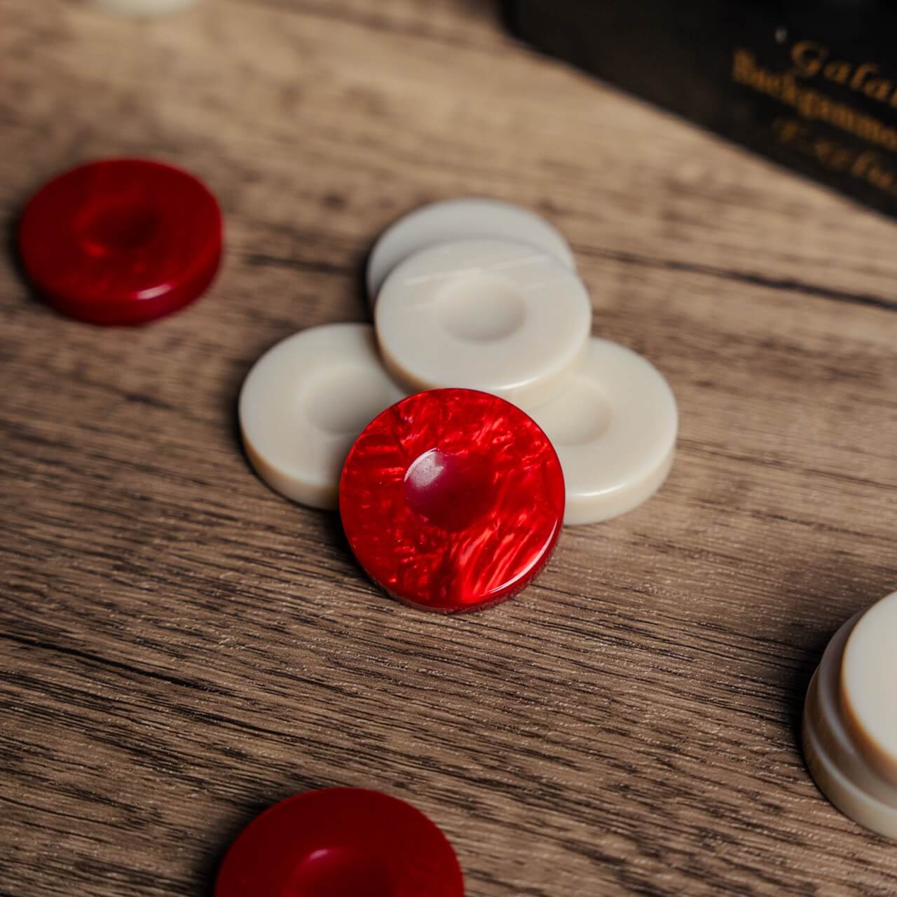 Galalith Backgammon Stones