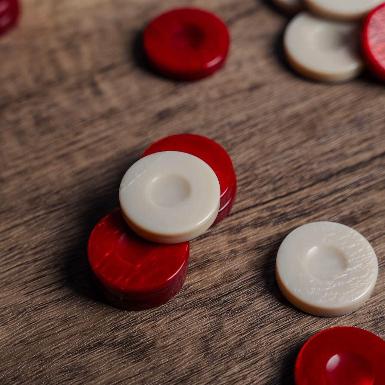 Galalith Backgammon Stones