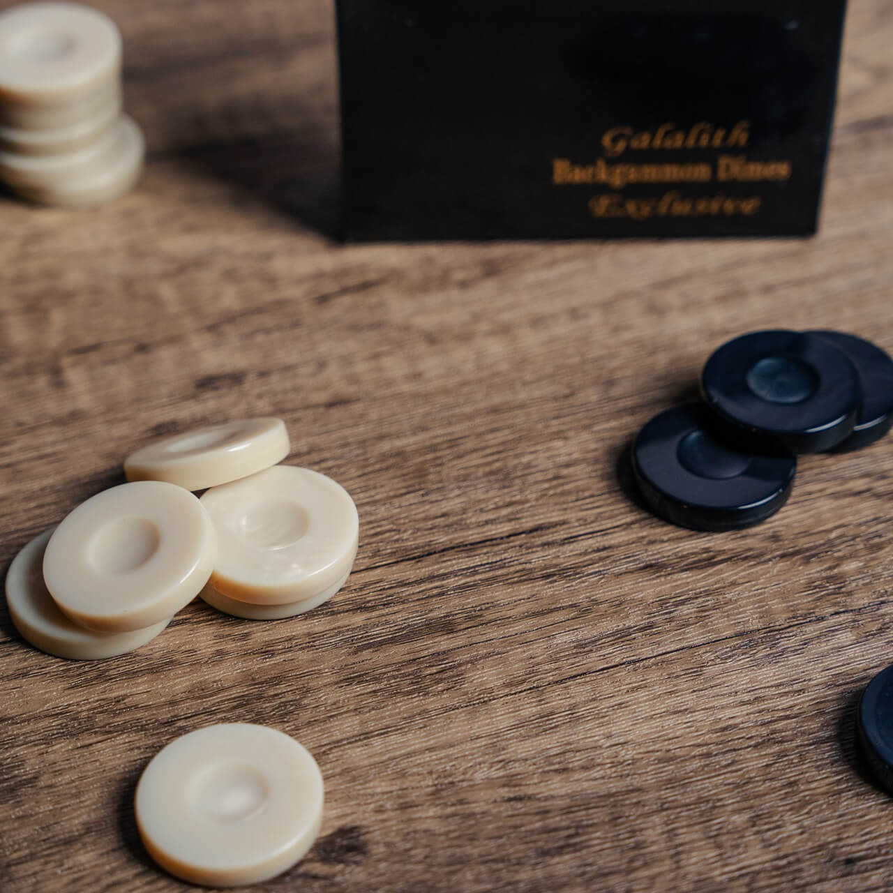 Galalith Backgammon Stones
