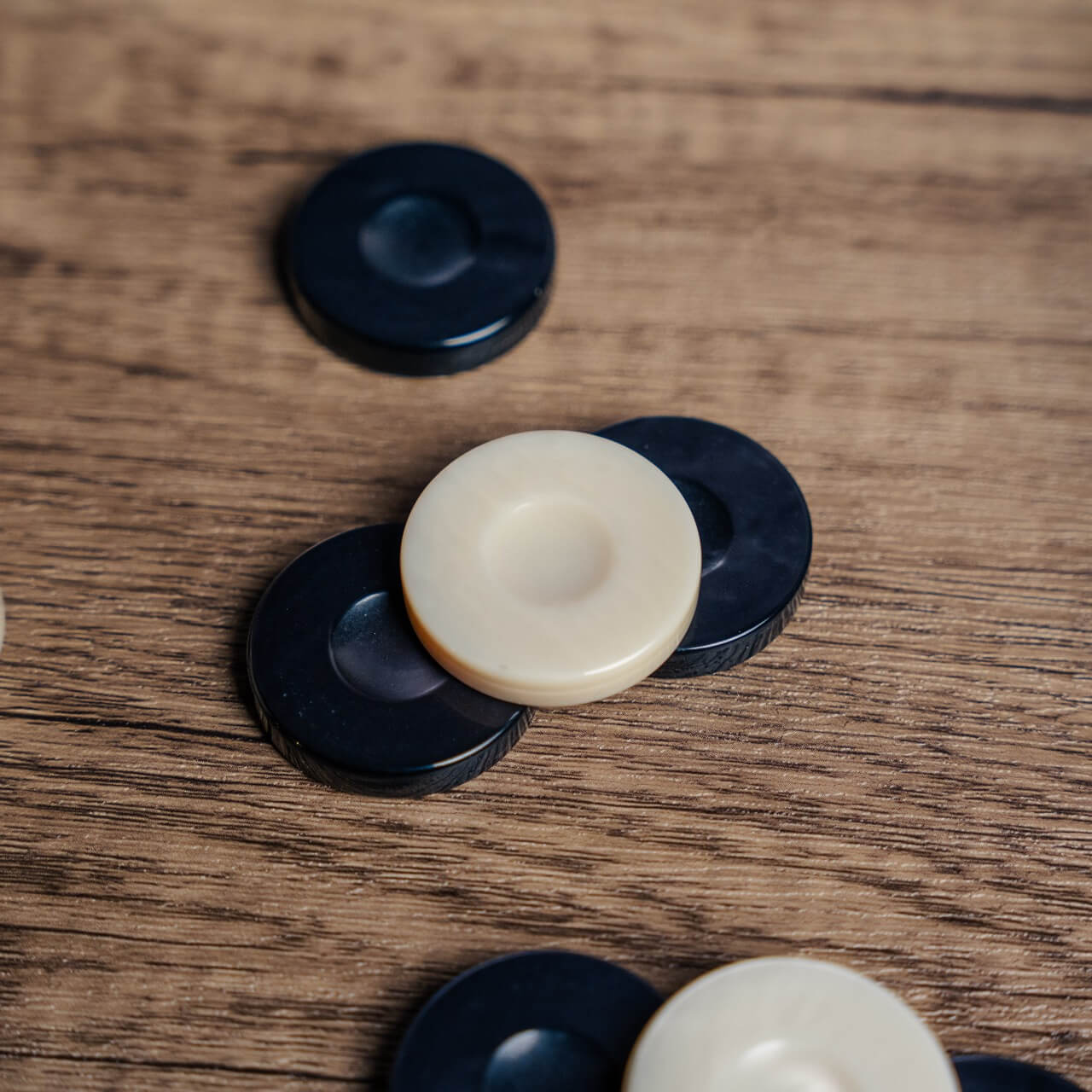 Galalith Backgammon Stones