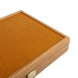 Knitted Leather Backgammon Set