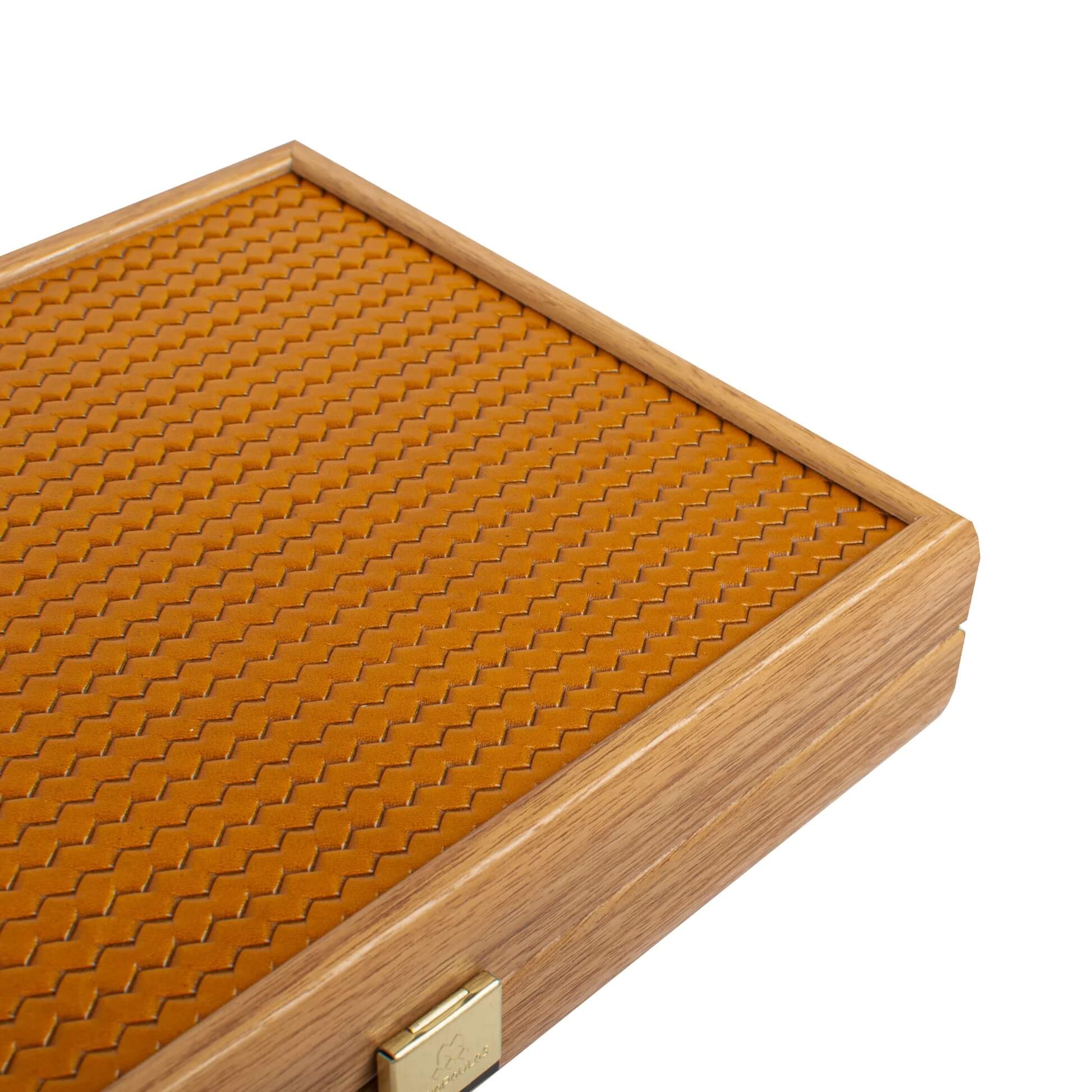 Knitted Leather Backgammon Set