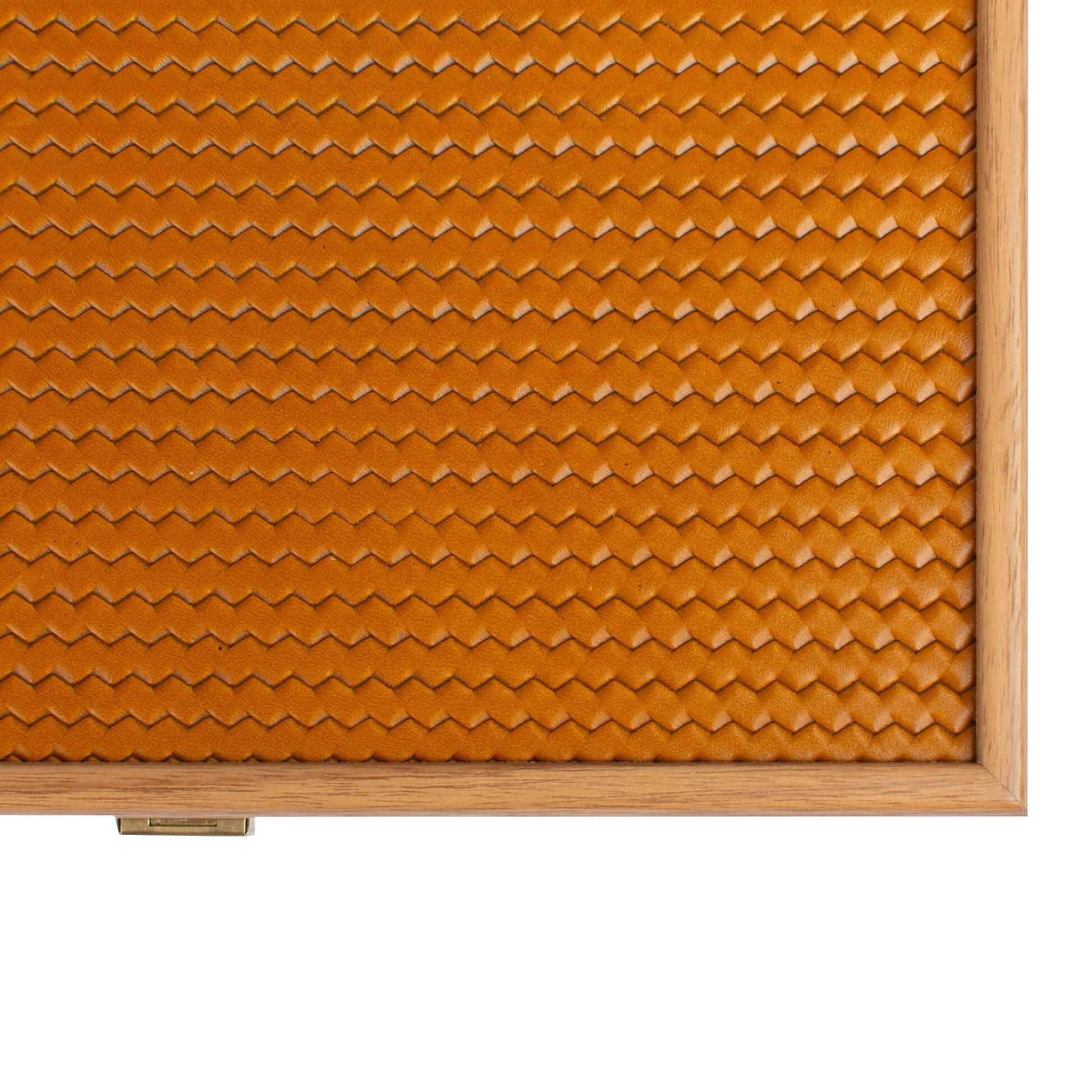 Knitted Leather Backgammon Set