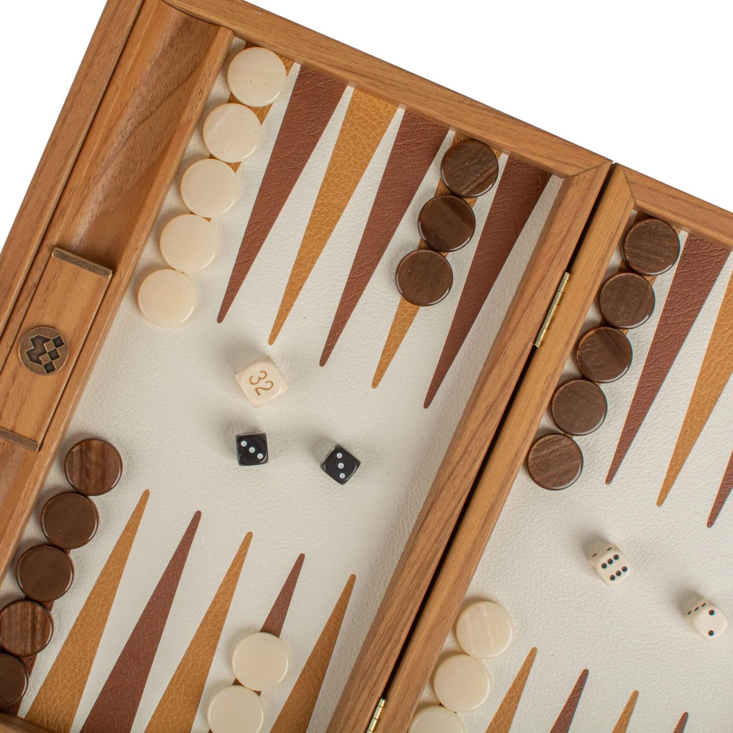 Knitted Leather Backgammon Set